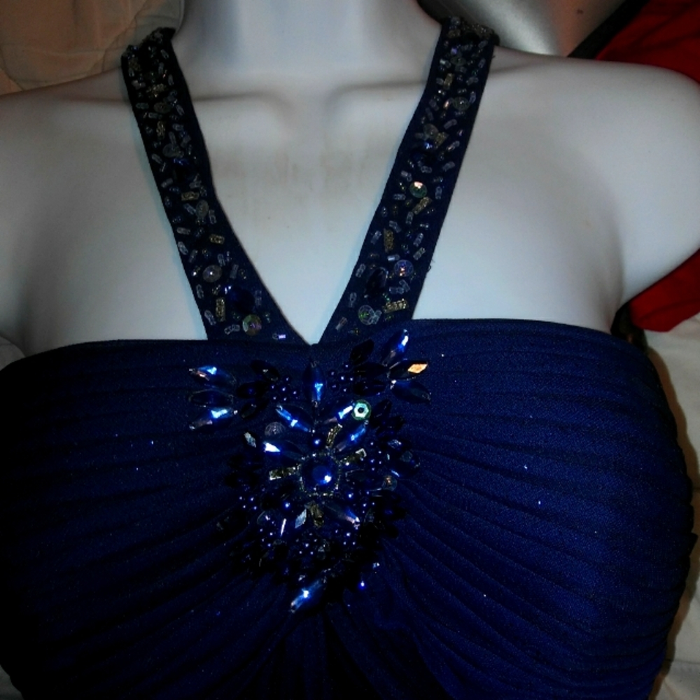 Navy Blue Evening or Prom Dress